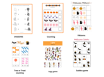 Halloween for Preschoolers Worksheets + Flashcards - Halloween dla przedszkolaka, język angielski, karty pracy, karty obrazkowe