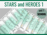 Stars and Heroes 1 unit 1 – zakładki do książki