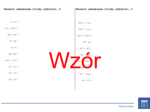 Mnożenie jednomianów (liczby całkowite) | matematyka, algebra | 26 kolumn