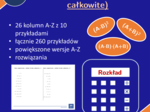 Wzory algebraiczne, rozkład (liczby całkowite) | matematyka, algebra | 26 kolumn