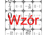 Domino - Dodawanie dodatnich i ujemnych ułamków | matematyka