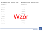 Wzór algebraiczny (A-B)^2, upraszczanie (liczby dziesiętne) | matematyka, algebra | 26 kolumn