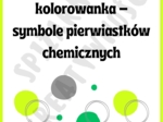 Dot Day - chemiczna kolorowanka - symbole pierwiastków chemicznych