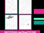 Krzyżówki matematyczne, mnożenie przez liczby jednocyfrowe, 1-100, łatwe. Tabliczka mnożenia.