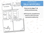 Fizyka 7 i 8. Karta pracy. SIŁA WYPORU. Siły w przyrodzie.