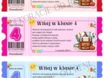 Powitalny Bilet do Klasy 4