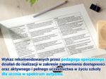 Wykaz rekomendacji pedagoga specjalnego – uczeń w spektrum autyzmu