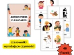 CZASOWNIKI PO ANGIELSKU, ACTION VERBS FLASHCARDS, FISZKI