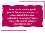 Karty z zadaniami tekstowymi (działania pisemne bez dzielenia )
