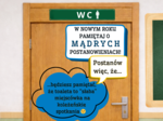 Gazetka i dekoracja drzwi- afirmacje. Psycholog, pedagog, wychowawca