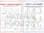 Odcinki w graniastosłupach i ostrosłupach - karta pracy