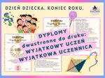 DYPLOM Wyjątkowy uczeń/Wyjątkowa uczennica, SUPERUCZEŃ, KONIEC ROKU, DZIEŃ DZIECKA