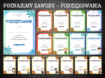 Poznajmy zawody - podziękowania - 26 szt