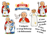 Św. Jan Paweł II – gazetka szkolna + kolorowanki (47 + 47 stron)