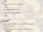Test wprowadzający z lektury "Tango"