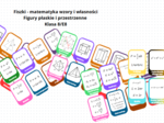 Wzory i własności figur płaskich i przestrzennych - Fiszki
