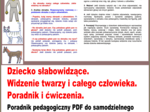 Dziecko słabowidzące. Widzenie twarzy i całego człowieka. Poradnik i ćwiczenia. Plik PDF do samodzielnego wydruku.