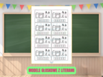 Alfabet – wklejki do zeszytu - modele głoskowe z literami