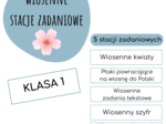 WIOSENNE STACJE ZADANIOWE dla 1 klasy