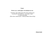 „Biuro dzieci znalezionych” Andrzeja Marka Grabowskiego – Opracowanie: Wardzińska Ariadna – Scenariusz lekcji dla 2-3 klasy, Dolnośląska Biblioteka Pedagogiczna we Wrocławiu