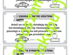 Pierwsza zasada dynamiki Newtona - wklejka do zeszytu