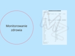 Monitoruj swój stan zdrowia - karta monitorowania