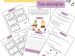 POLA WIELOKĄTÓW - powtórzenie wiadomości - KLASA 6. (Znajdź krasnala)
