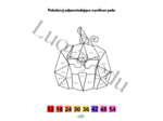 Halloween Kolorowanka Matematyczna TABLICZKA MNOŻENIA: Kolorowanie według wyników mnożenia przez 6 dla dzieci 7-11 lat