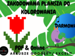 DZIEŃ MAMY - KWIATEK DLA MAMY - ZAKODOWANA PLANSZA DO KOLOROWANIA (do druku oraz online)
