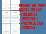 Karty Pracy – Kształty | Edukacja Przedszkolna | Do Druku