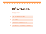 Równania: 4 poziomy trudności - klasa 7