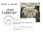 TEKST Z LUKAMI — „Pan Tadeusz”: Spór o Kusego i Sokoła