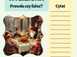 Prawda czy fałsz?-karty graficzne do lektury ,,Opowieść wigilijna"