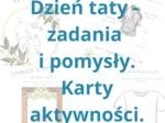 Dzień Taty - zadania i pomysły. Książeczka aktywności.