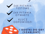 Układ rozrodczy męski - ćwiczenia do lekcji/ zadania / gra do lekcji - 24 pytań testowych i 24 pytań otwartych wraz z odpowiedziami + kostki do gry (szablony)