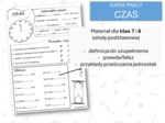 Fizyka 7 i 8. Karta pracy. JEDNOSTKI CZASU. Pierwsze spotkanie z fizyką.