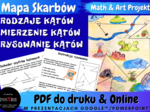 Projekt matematyczny Mapa Skarbów - Kąty (rodzaje, mierzenie, rysowanie)- Math and Art Projekt