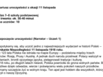 11 listopada - Odzyskanie Niepodległości / Święto Niepodległości - Scenariusz uroczystości dla klas 7-8