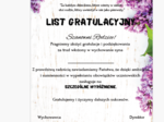 List gratulacyjny dla rodziców - bzy