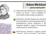 Adam Mickiewicz - atrakcyjna notatka biograficzna