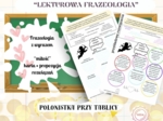 Związki frazelogiczne – miłość – karta pracy „Pajączek na rowerze” "Zemsta" "Pan Tadeusz" "Mały Książę" "Quo vadis" "Świtezianka" walentynki (+ propozycja rozwiązań)