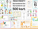 Wprowadzenie liter i cyfr - Mega Pakiet - aż 500 stron