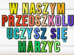 Girlanda - W naszym przedszkolu uczysz się marzyć