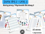 Materiały do Shine On! 2 Unit 3 – My Clothes! – karty pracy – wklejki/wycinanki