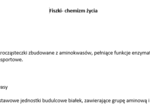 Fiszki- chemizm życia