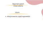 Reported speech