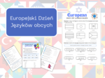 European Day of Languages Worksheet - Europejski Dzień Języków obcych - karta pracy, języka angielski, poziom podstawowy, edukacja różnojęzyczna i wielokulturowa