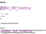 Próbny egzamin ósmoklasisty - MATEMATYKA