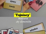 "Tajniacy" matura 187 elementów gra dydaktyczna
