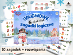 GRUDNIOWE ZAGADKI LOGICZNE Świąteczne Łamigłówki Matematyczne do Druku dla Klas 4–8